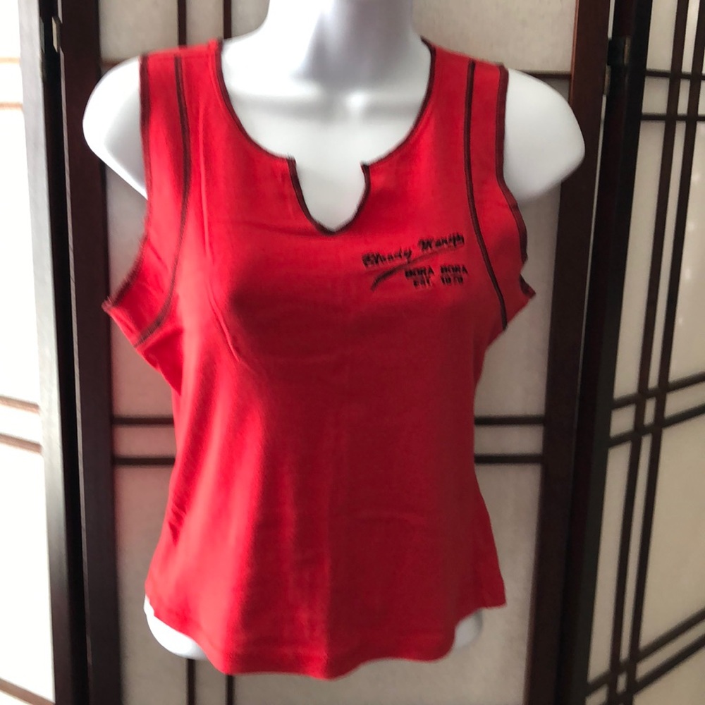 Bloody Mary’s Bora Bora red tank top